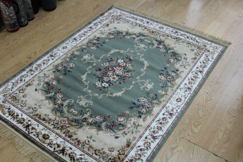 Traditonal European Green Area Rug - Ethumz United Kingdom Limited