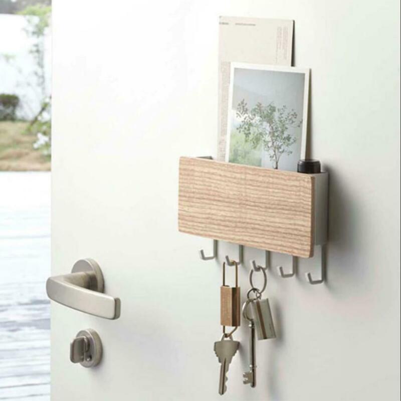 Minimalist Wooden Key Storage