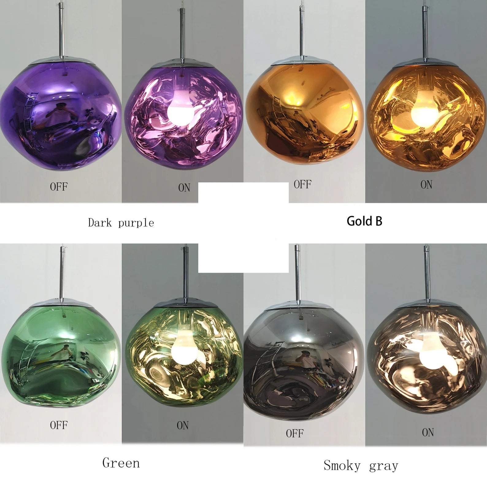 Maja Pendant Light Lava Glass