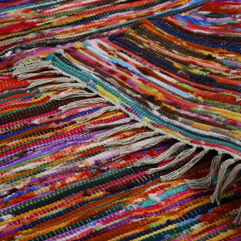 Chindi Hand Braided Cotton Multicolored Area Rug - Ethumz United Kingdom Limited