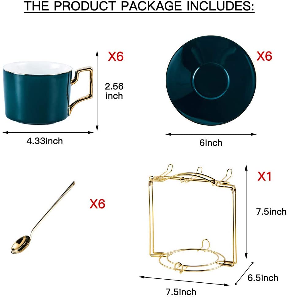 Nordic 19 Piece Tea Set - Mythical Green