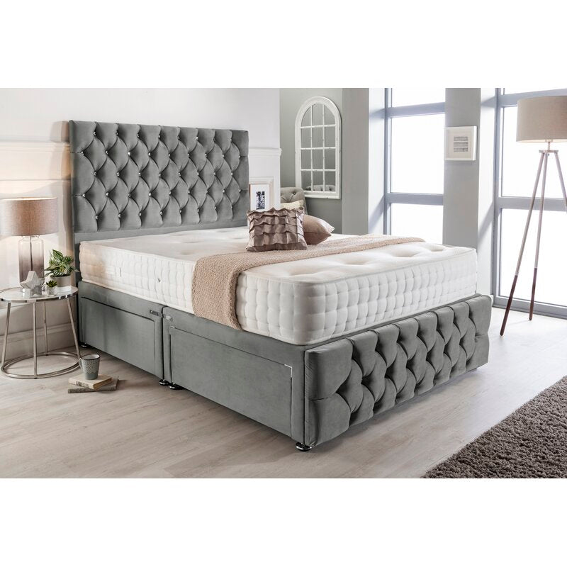 Cameley Divan Set + Matching Headboard & Footboard + Drawers (Single-King Size)
