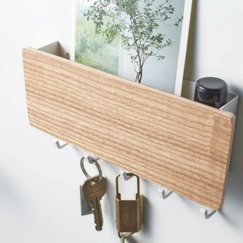 Minimalist Wooden Key Storage