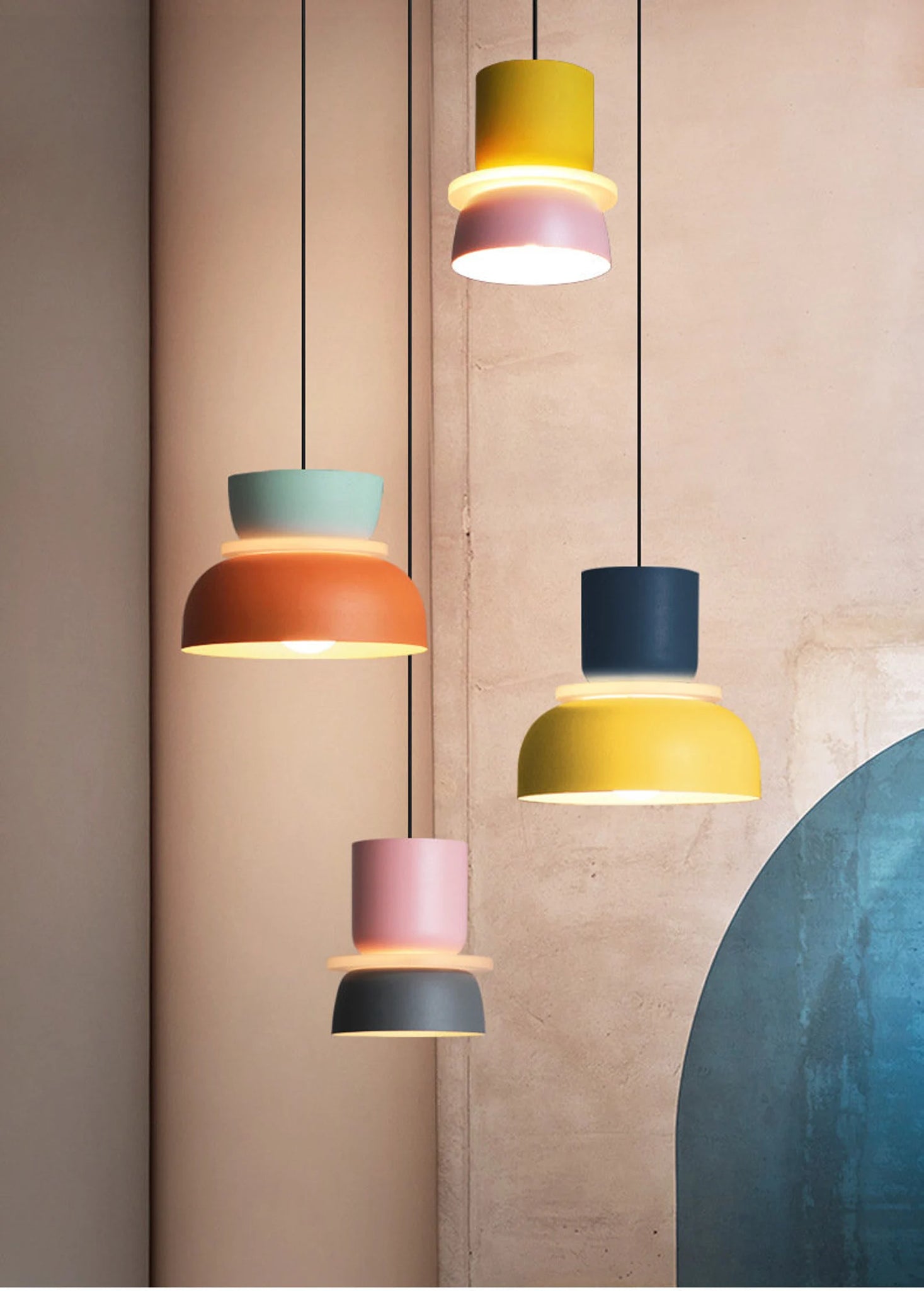 Vilde Colorful Macaron Pendant Hanging Light