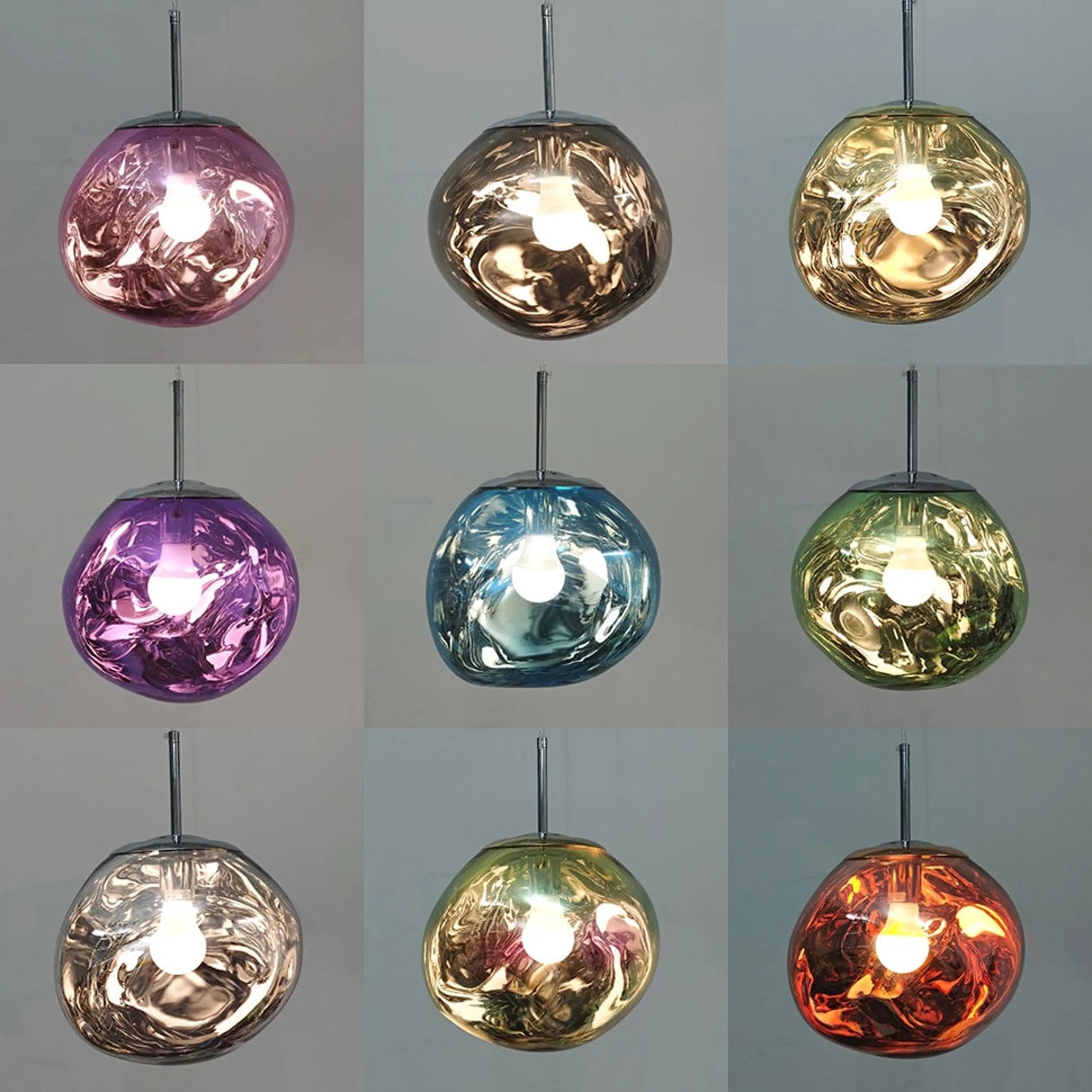 Maja Pendant Light Lava Glass