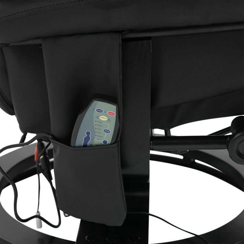 Ethumz Electric Heated Massage Faux Leather Rest Chair Plus Black - Ethumz United Kingdom Limited