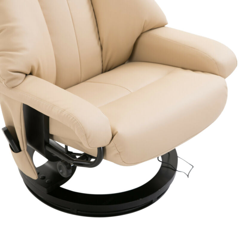Ethumz Electric Heated Massage Faux Leather Rest Chair Plus Cream - Ethumz United Kingdom Limited