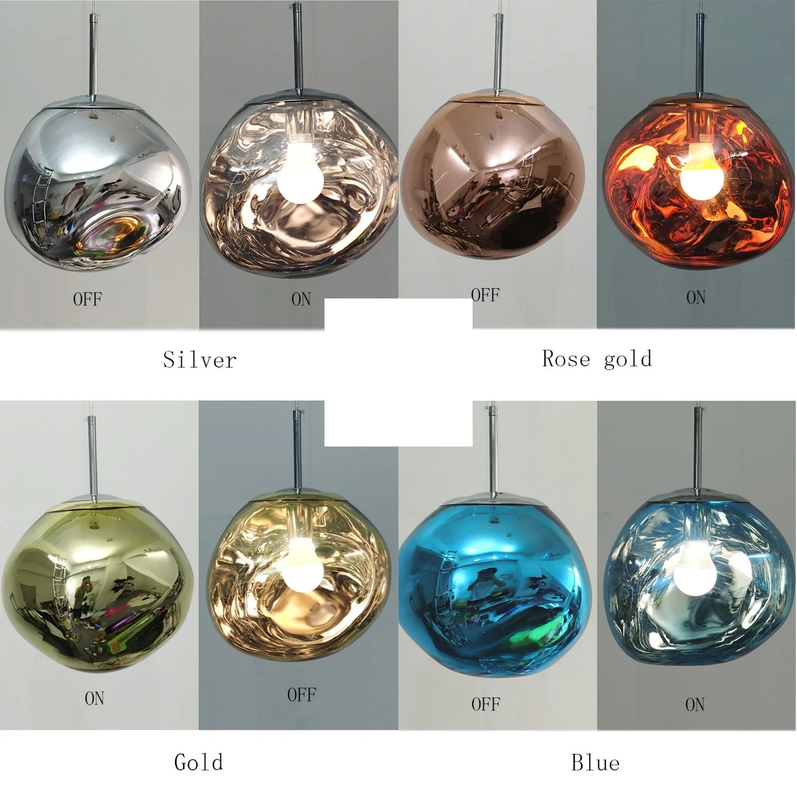 Maja Pendant Light Lava Glass